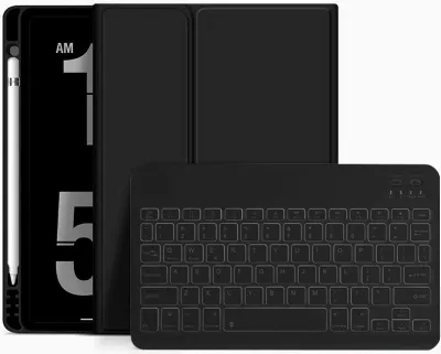 Mbështjellës me tastierë Tech-Protect SC Pen për iPad 10.9" (2022), i zi