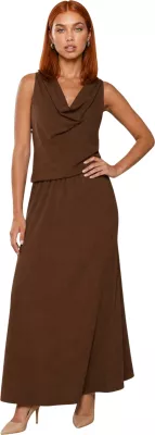 Fund për femra I am Linea A crinkle 6598V78, kafe [Madhësia: S]