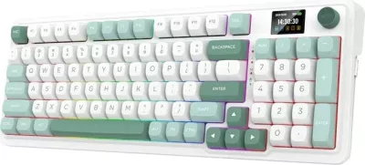 Tastierë mekanike Redragon Galatin Pro K719WG-RGB-PRO, 96%, RGB, wireless/wired, e bardhë