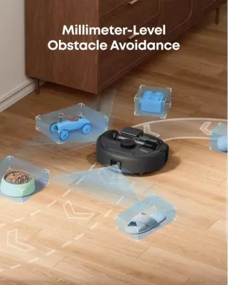 Robot fshesë me stacion vetë-zbrazës 3-në-1 Anker Eufy E20 (T2070G10), 30.000 Pa/8.000 Pa, qese 3 L