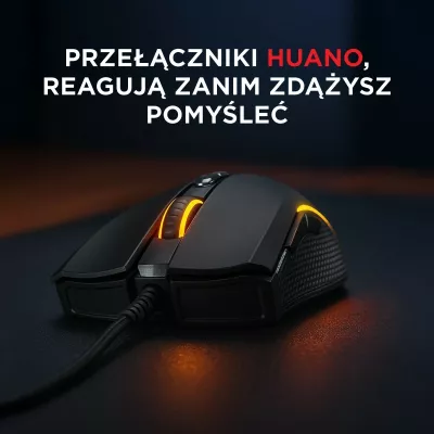 Maus Rampage SMX-R44V2, 12800 DPI, RGB, 7 taste, i zi