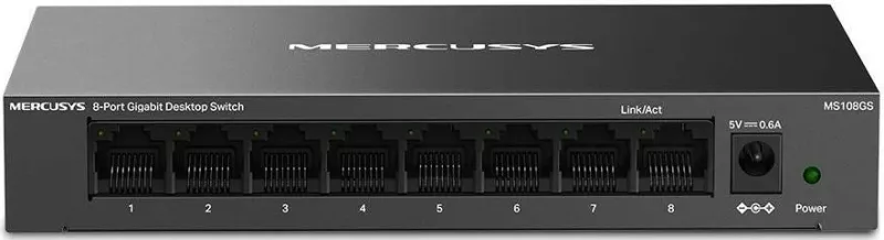 Switch Mercusys MS108GS, 8 porta LAN, i pa menaxhueshëm