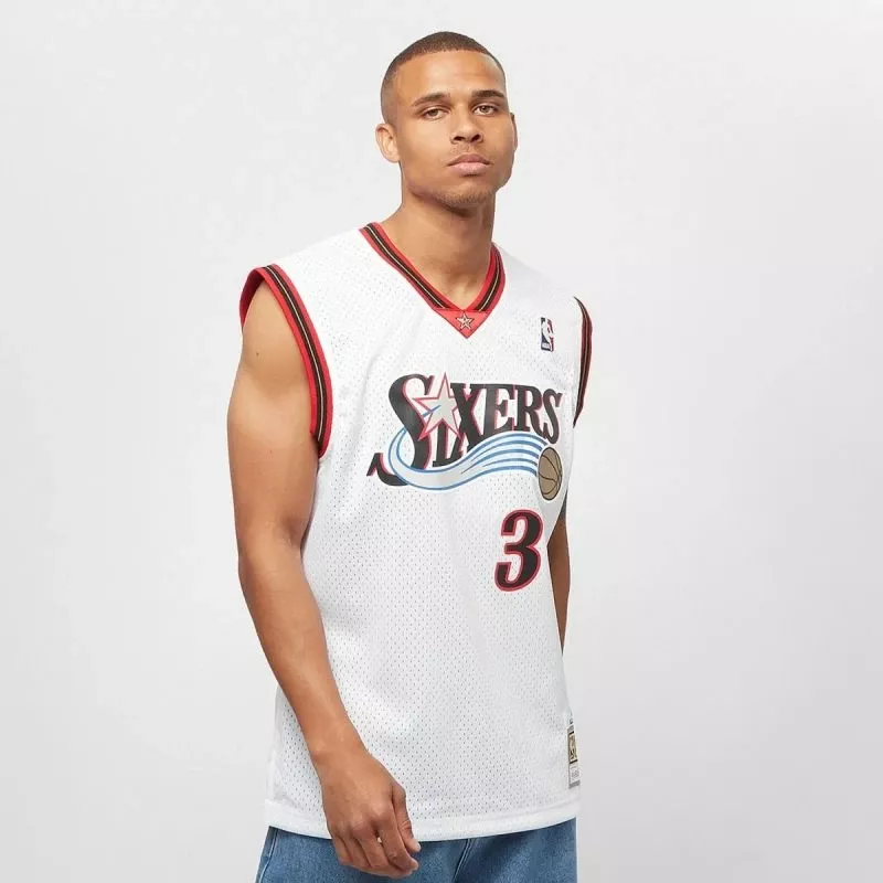 Fanellë NBA Swingman për Meshkuj Mitchell & Ness 76ERS 00 Allen Iverson