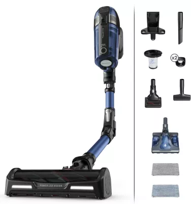 Fshesë me korrent pa kabllo Rowenta X-Force Flex 12.60 Aqua RH98C0WO, blu/zezë