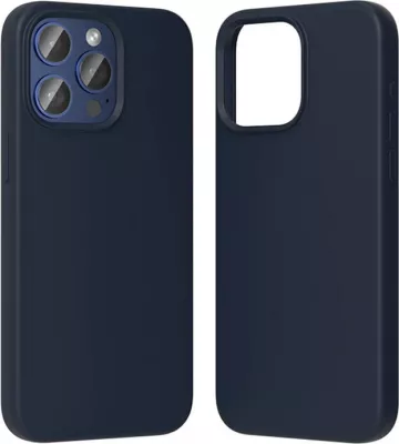 Mbështjellës Vention KUFL0-40 për iPhone 15 Pro Max, silikon, MagSafe, kaltër