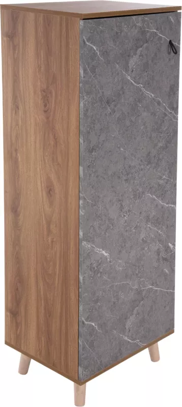 Dollap këpucësh ALVARO FH8954.12 melaminë me teksturë guri 50x38x135Hcm