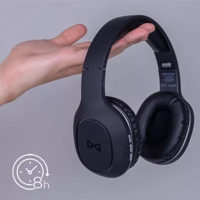 Kufje Forever BTH-505 Bluetooth ANC, mikrofon, 8h, të zeza