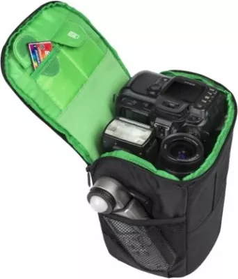 çantë për aparat DSLR RIVACASE 7440 PS, me ndarje të rregullueshme, 190x165x230 mm, e zezë