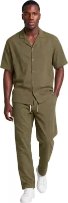 Këmishë me mëngë të shkurta për meshkuj Hydra Clothing SLE5CM010708U, jeshile ulliri [Madhësia: S]