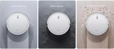 Robot fshesë me korrent Honiture T10 3-në-1 6000Pa LiDAR 2600mAh, e bardhë
