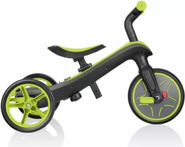 Biçikletë për fëmijë Globber Explorer Trike 4in1, e zezë dhe e verdhë