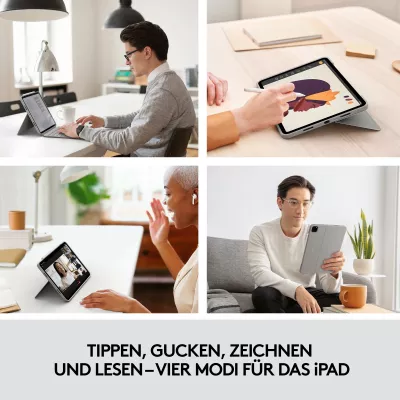 Tastierë me trackpad Logitech Combo Touch për iPad Pro 11-inch, Sand