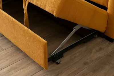 Kënd-sofë krevati, ngjyrë mustard, Atelier del Sofa, Kado