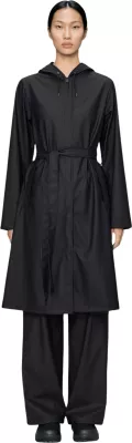 Jakne shiu për femra Rains A-Line Longer W Jacket W3 12040, e zezë