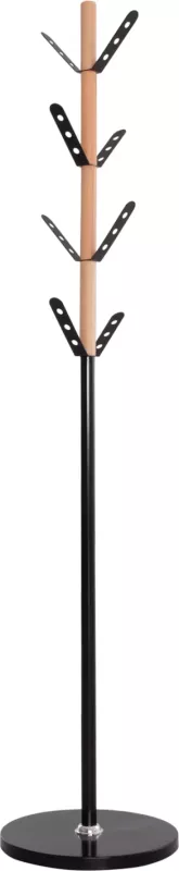 Varëse palltoje BILLY FH18075.01 dru ahu-metal i zi-bazë me dru Φ37.5x180Hcm.
