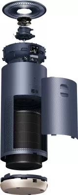 Pastrues ajri Smartmi Air Purifier 2, 40 W, për 26-45 m², HEPA H13 + karbon aktiv, UV-C, gri