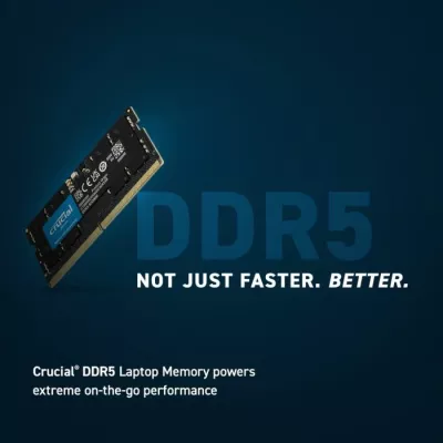 RAM Memorje Crucial CT16G48C40S5 16GB DDR5-4800 (PC5-38400) SODIMM CL40 1.1V, 1 modul, e zezë