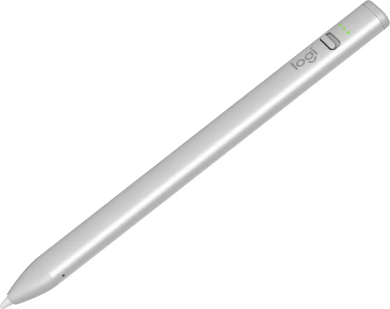 Stilus Logitech Crayon për tablet Apple, Silver, White