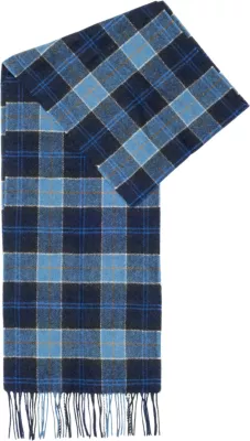 Shall për meshkuj Barbour Tartan Lambswool USC0001, blu e errët
