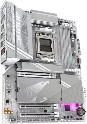 Pllakë amë GIGABYTE X870 AORUS ELITE WIFI7 ICE, AM5, ATX, DDR5, WiFi 7, 2.5GbE, USB4, e bardhë