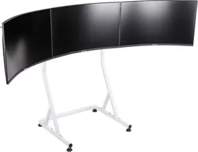 Mbajtës për 3 monitorë Thermaltake Triple Monitor Stand, për cockpit, i bardhë