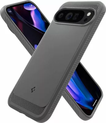 Mbështjellës Spigen Rugged Armor për Google Pixel 9 Pro XL, Gri