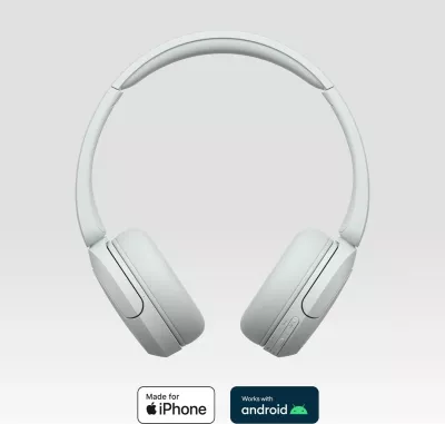 Kufje Sony WH-CH520 wireless, Bluetooth, për thirrje/muzikë, të bardha