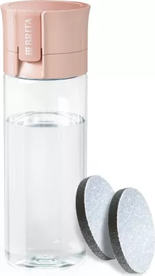 Shishe filtruese UJI Brita Vital, 600 ml, 2x filter, rozë