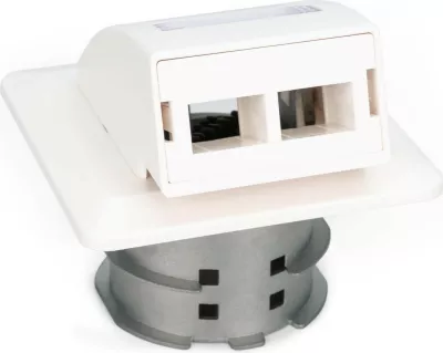 Dozë muri për fibër optike Digitus FTTH SC/LC, e bardhë