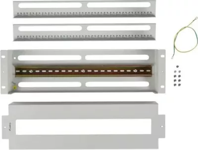 Panel shpërndarës LANBERG 3U 19 inch me shinë DIN TS-35, gri