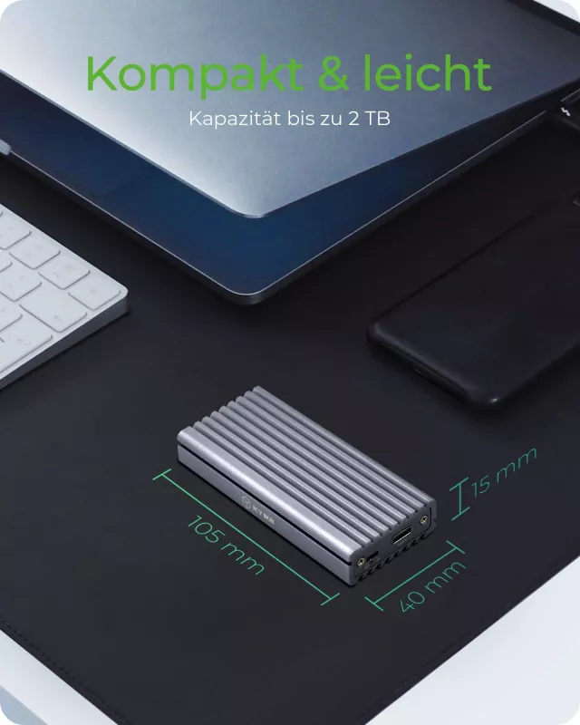 Kasë SSD ICY BOX IB-1817M-C31, M.2, PCI Express 3.0, 10 Gbit/s, USB lidhje, Gri