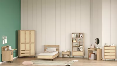 Set dhome për të rinj Skye Decor, ngjyrë lisi, ON27-SU