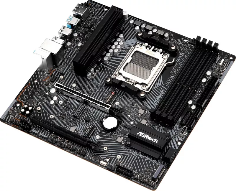 Pllakë amë Asrock B650M PG Lightning, Socket AM5, micro ATX, e zezë