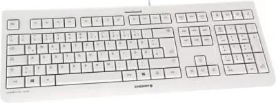 Tastierë Cherry KC 1000 me kabllo, CH layout, bardhë/gri