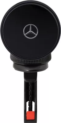 Mbajtës magnetik Mercedes Silver Star MagSafe për veturë, karikim wireless, i zi
