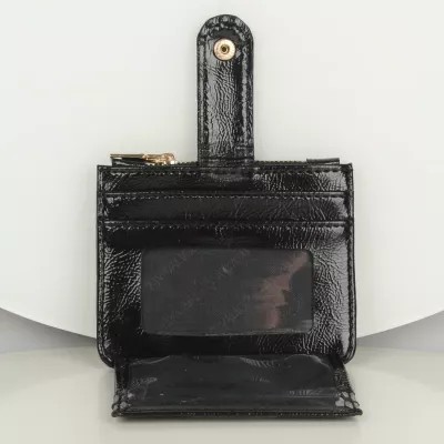 Portofol prej lëkure, ngjyrë e zezë, Zoozie Bags, 1241