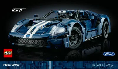 Set ndërtimi LEGO Technic 2022 Ford GT, 1468 pjesë, shumëngjyrësh