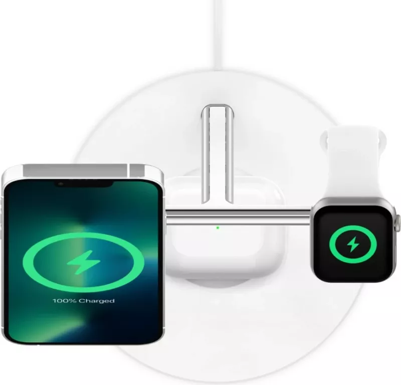 Karikues wireless Belkin WIZ017vfWH, 15W, i bardhë