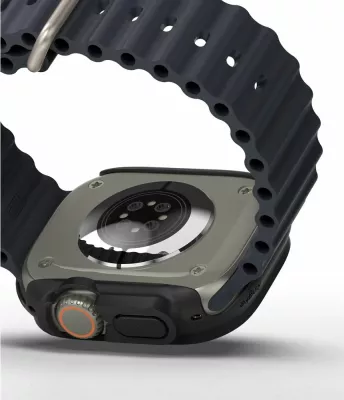 Mbështjellës Ringke Slim për Apple Watch Ultra 1/2 (49mm), 2 copë, Transparent dhe Mat Zi