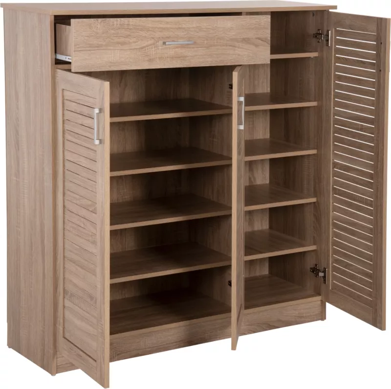 Dollap këpucësh PROBY FH9607.02 melaminë, ngjyrë sonoma, 120x37,5x121,5H cm
