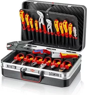 Set veglash mekanike KNIPEX 2120, 20 vegla, Ngjyrë e zezë