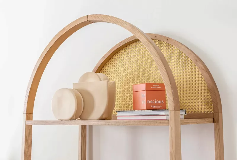Raft librash Hanah Home, Nala 75, ngjyrë natyrale