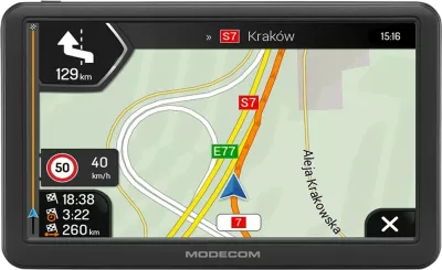 Navigator për vetura MODECOM FreeWAY CX 7.0 me iGO Navigation, 8 GB, Ekran 7", Zi