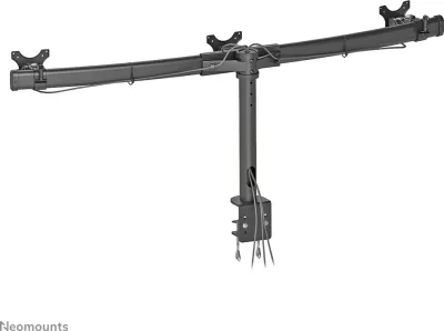 Krah monitori Newstar Neomounts FPMA-D700D3, për 3 monitorë, rregullim lartësie, clamp, e zezë