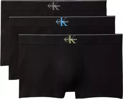 Të brendshme për meshkuj Calvin Klein Underwear Trunk LV00NB4472, të zeza-jeshile