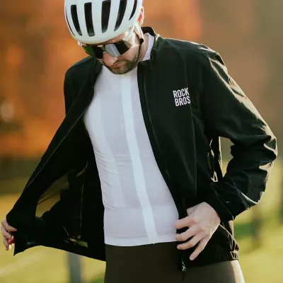 Fanellë çiklizmi me mëngë të gjata Rockbros YDCX008 Diamond, XXXL, e bardhë
