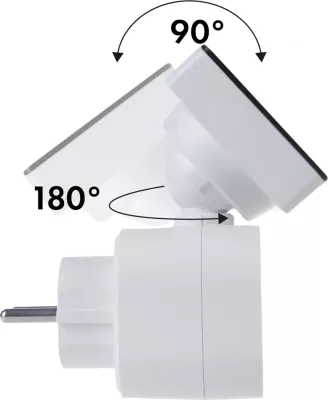 Ndërrues kohe digjital GreenBlue GB610 E, 16A, IP20, Bardhë