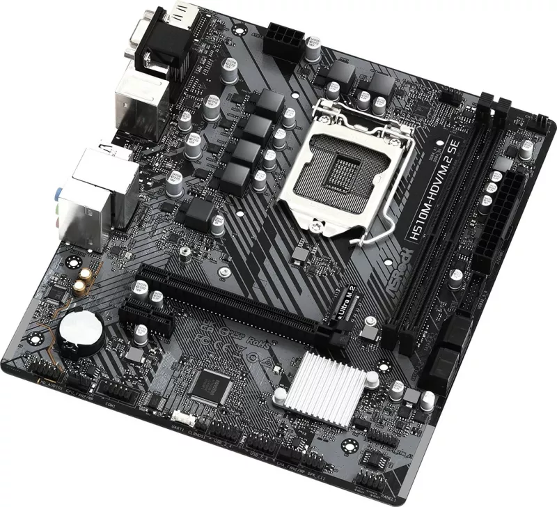Pllakë amë ASRock H510M-HDV/M.2 SE, Intel, LGA 1200, DDR4-SDRAM, 64 GB, micro ATX