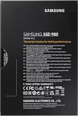 disk SSD SAMSUNG 980 MZ-V8V500BW 500GB NVMe M.2 PCIe 3.0 x4