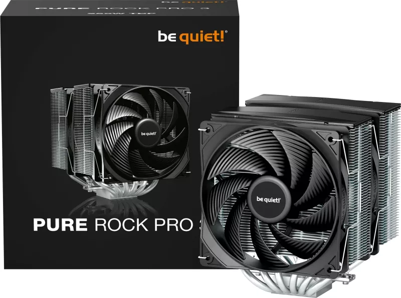 Ftohës ajri be quiet! Pure Rock Pro 3, 12 cm, 2000 RPM, Silver